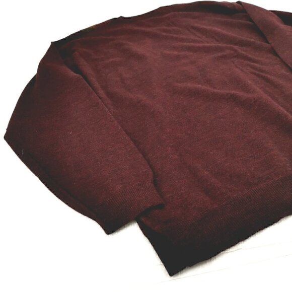 Tricots St Raphael Men's L Red Merino Wool Sweater - Picture 9 of 9